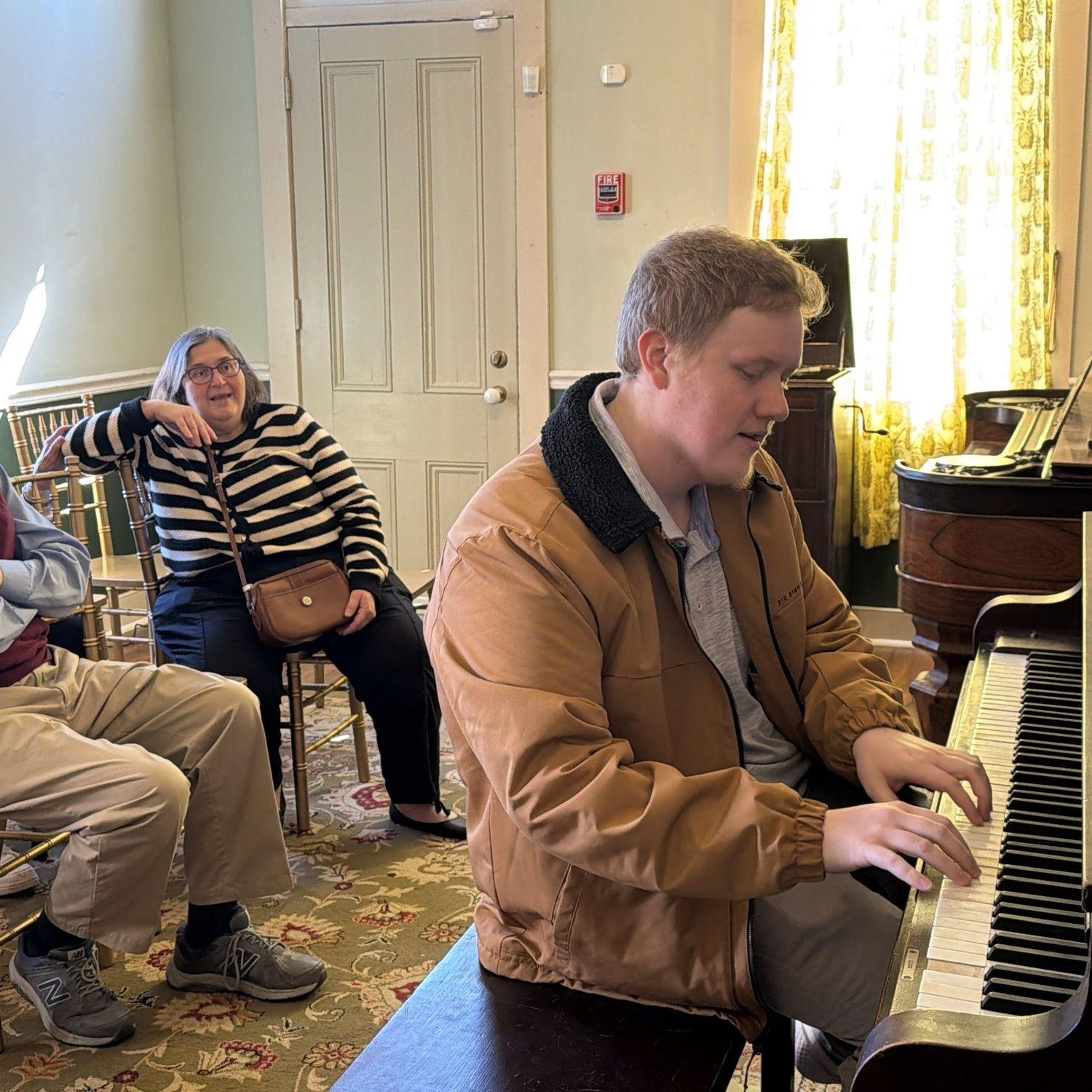 Matthew playing piano at the Scott Joplin house on our St Louis trip!