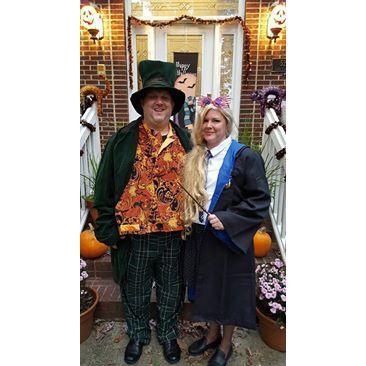 Every year that our anniversary comes around, it's time to dress up for Halloween!