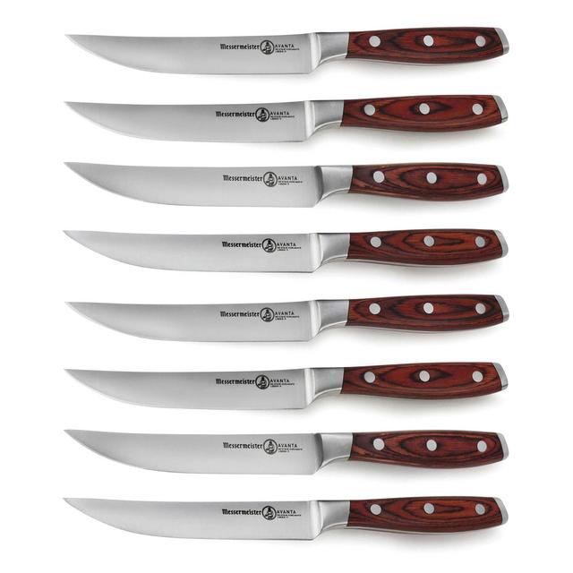 Messermeister Steak Knives - Avanta Series, Forged 8 Piece Knife Set | Cutlery and More