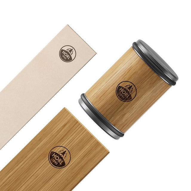 HORL 2 Oak Rolling Knife Sharpener Engineered in Germany for Straight Edge and Leather strop