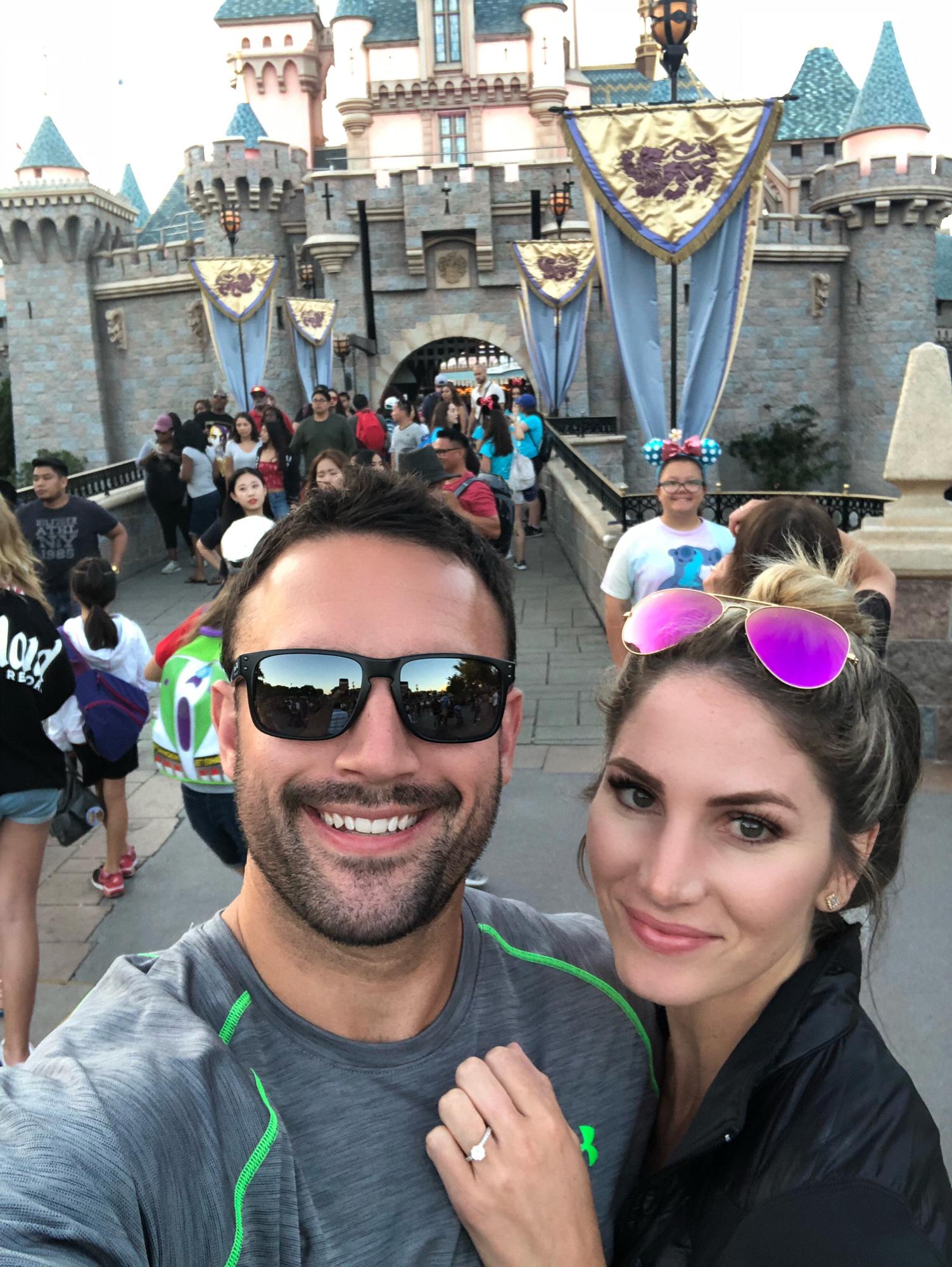 Disney Land...with Scotts friend behind us :)