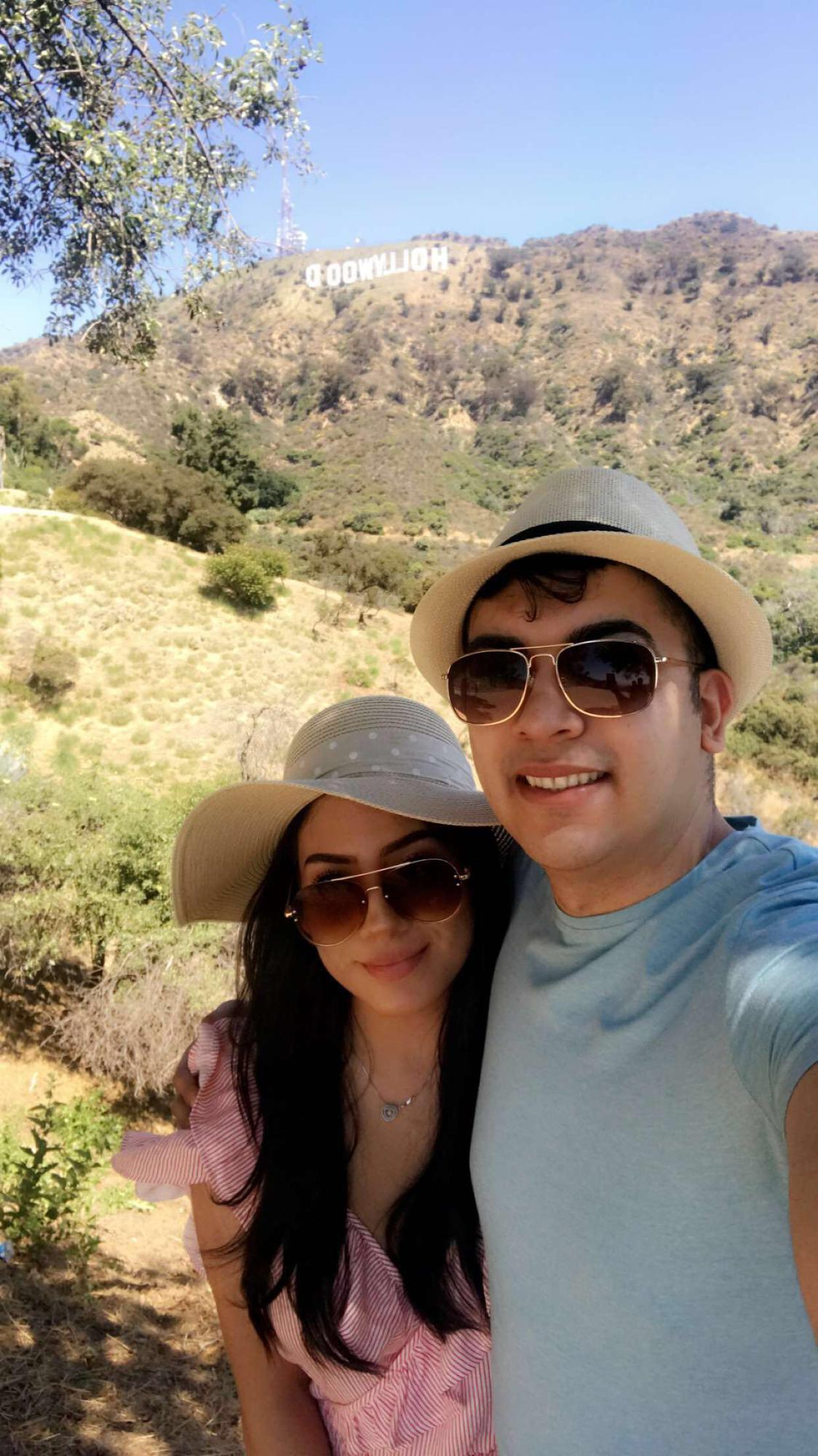 Our first time attempting to hike up to the Hollywood sign, lets just say we got close enough for the perfect picture,