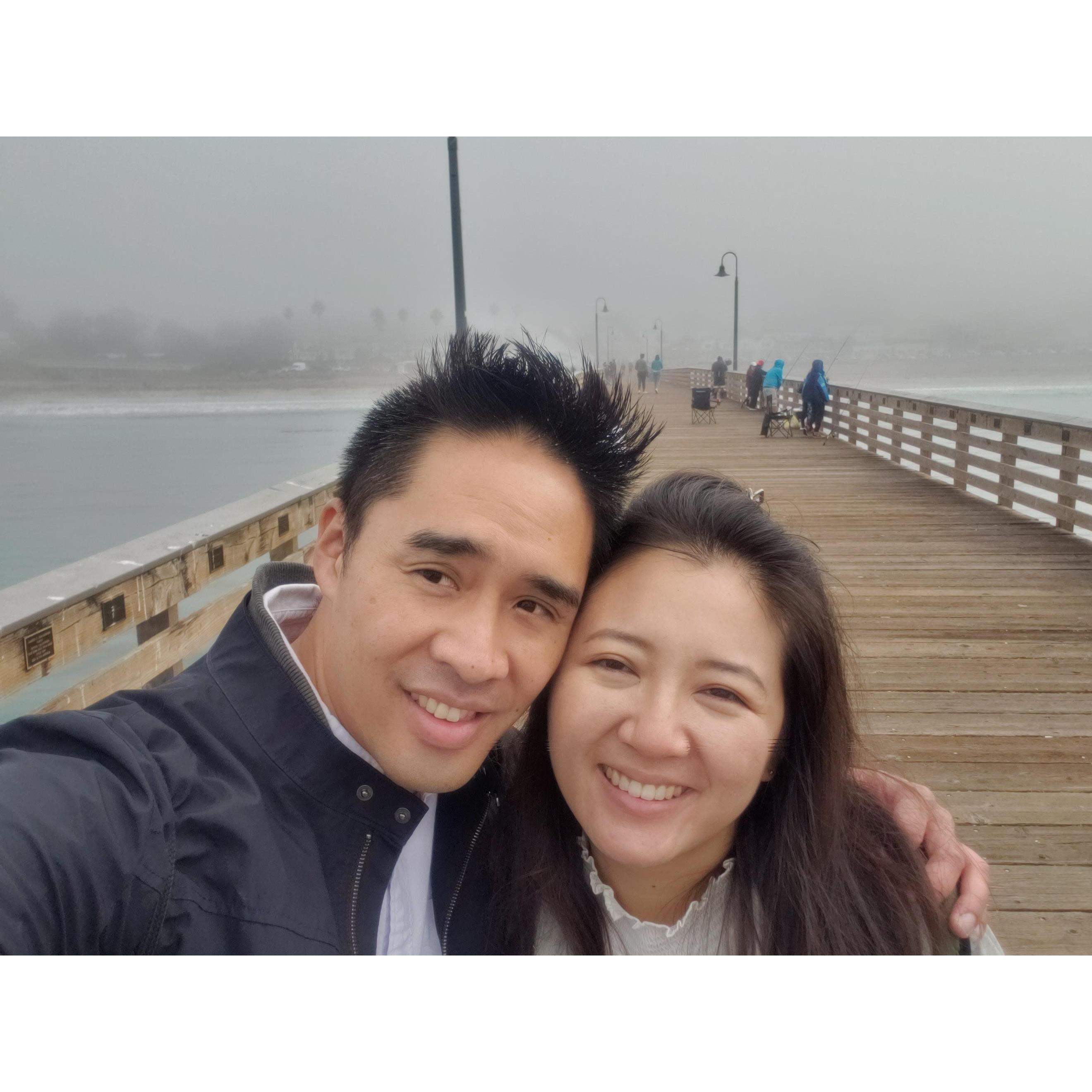 Right before I proposed to Tiff on the pier at Cayucos