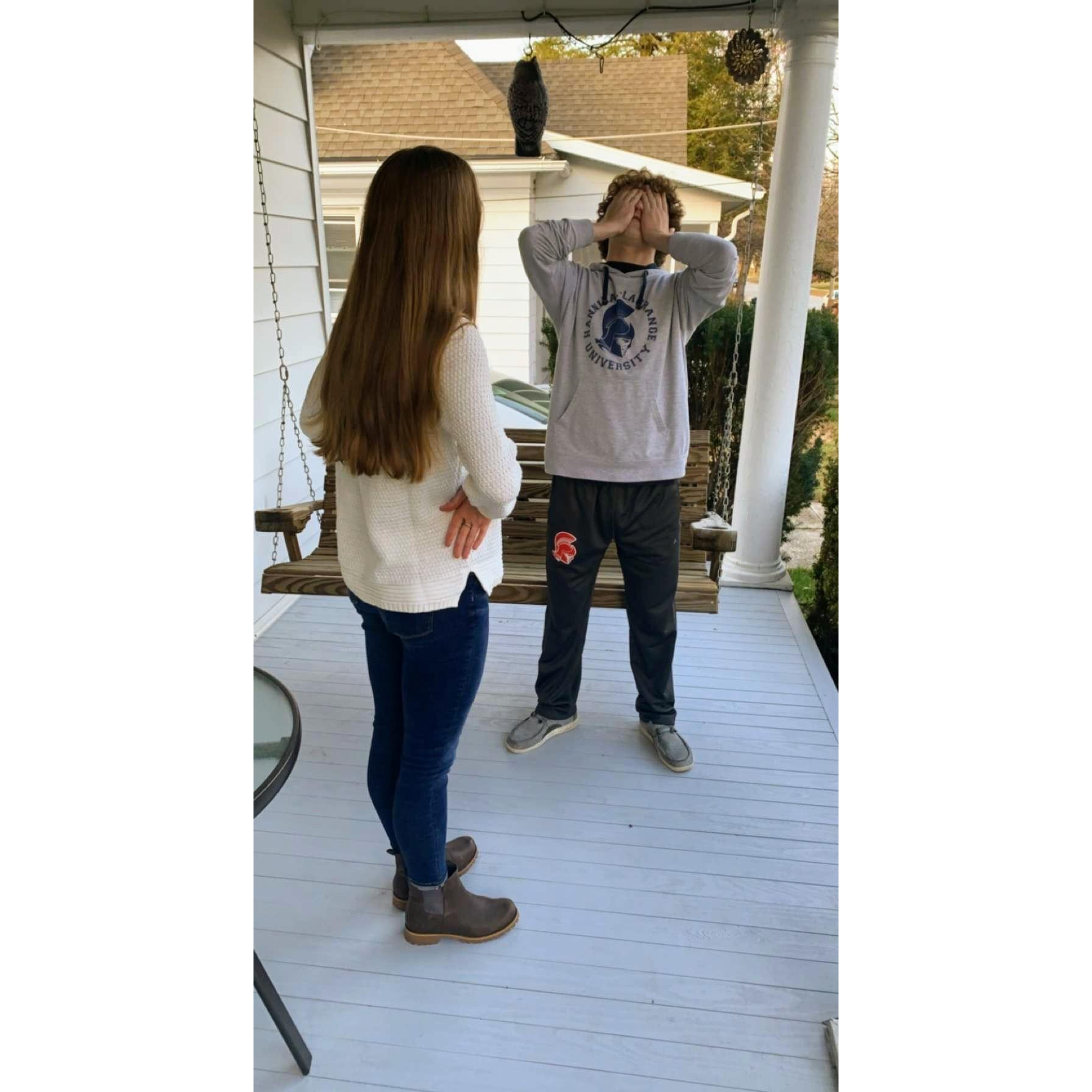 we are incredibly photogenic...don't worry, he actually does like taking pics with me