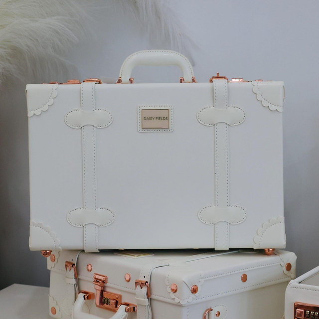 XGrande Storage / Wedding dress keepsake box. Designed in Spain. Soft Cream and White Flowers Embossed. Wedding in Paris Collection