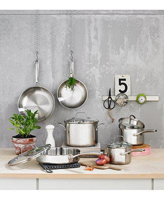 Calphalon Classic Stainless Steel 10-Pc. Cookware Set