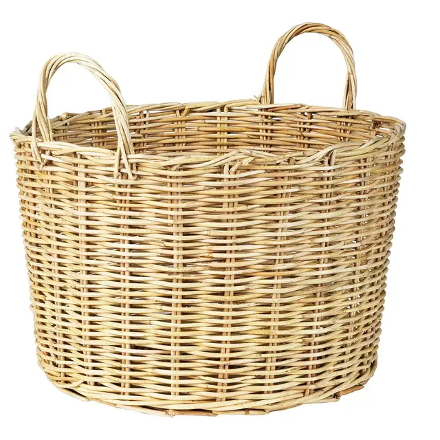 BORSTAD Basket with handles, 18 ½ "