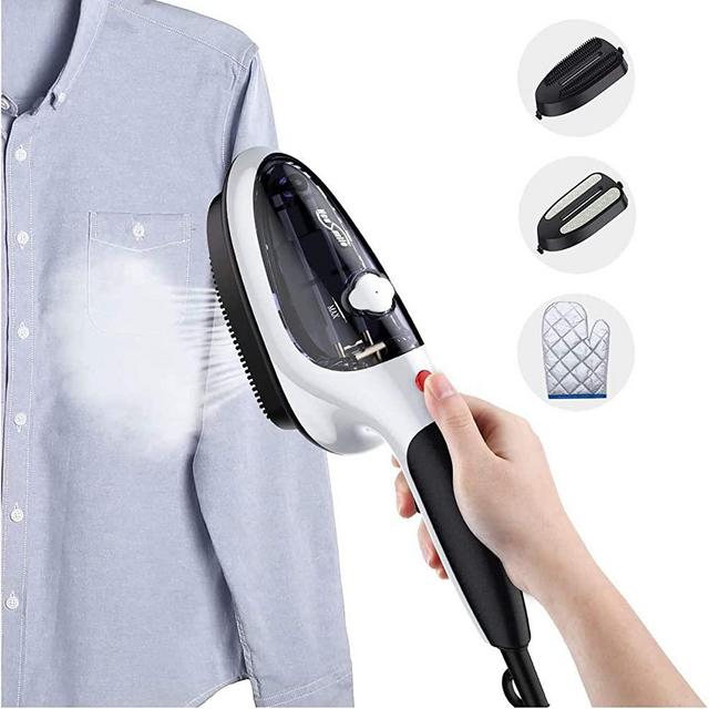 Housmile Garment Steamer with 30s Fastest Heated Technology - Ultra Handheld - Ultra Space-Saving - Your Portable Steamer for Home & Travel
