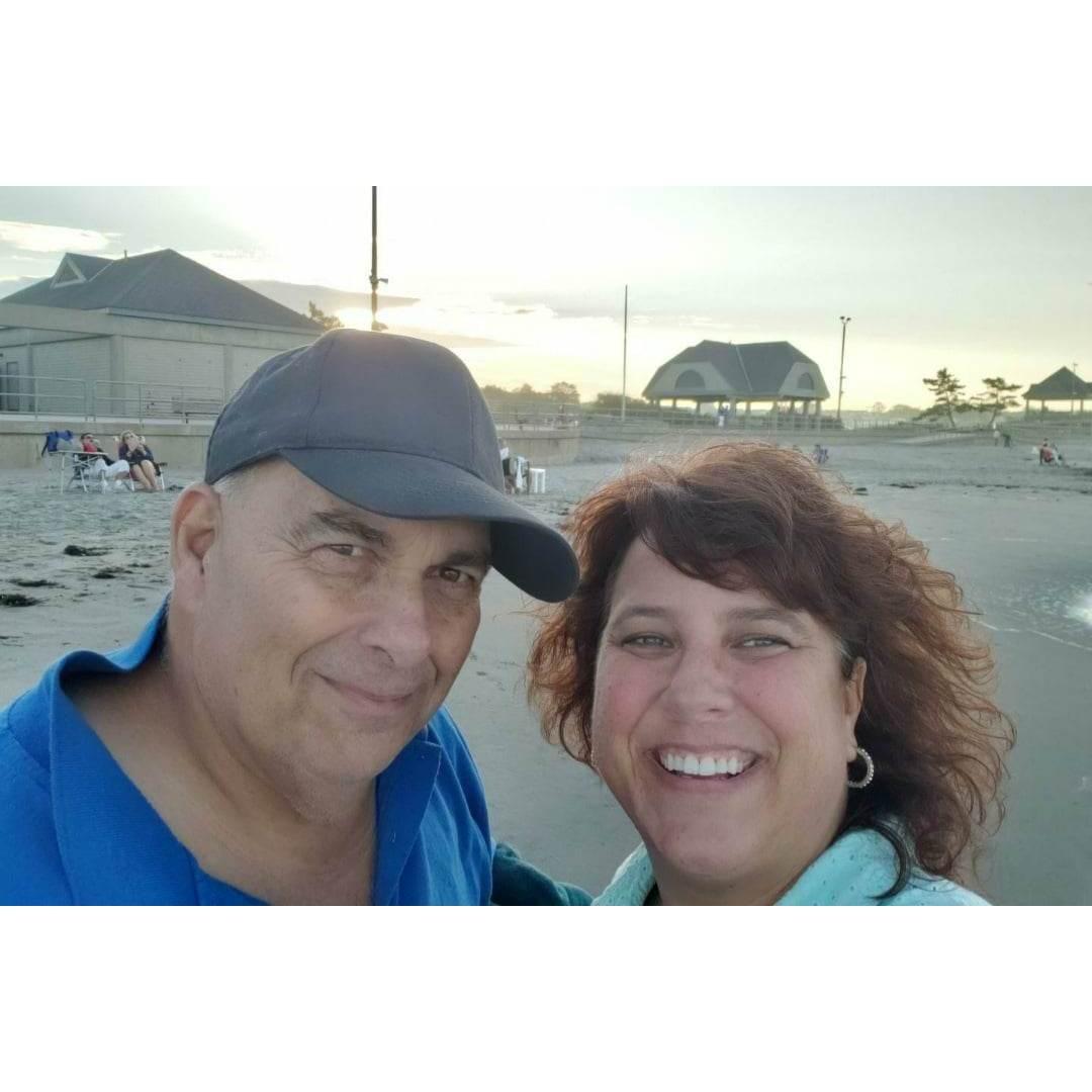 A lovely night for a sunset ride and dessert at the beach