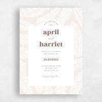 Beige Wedding Invitation - Tucana Frame