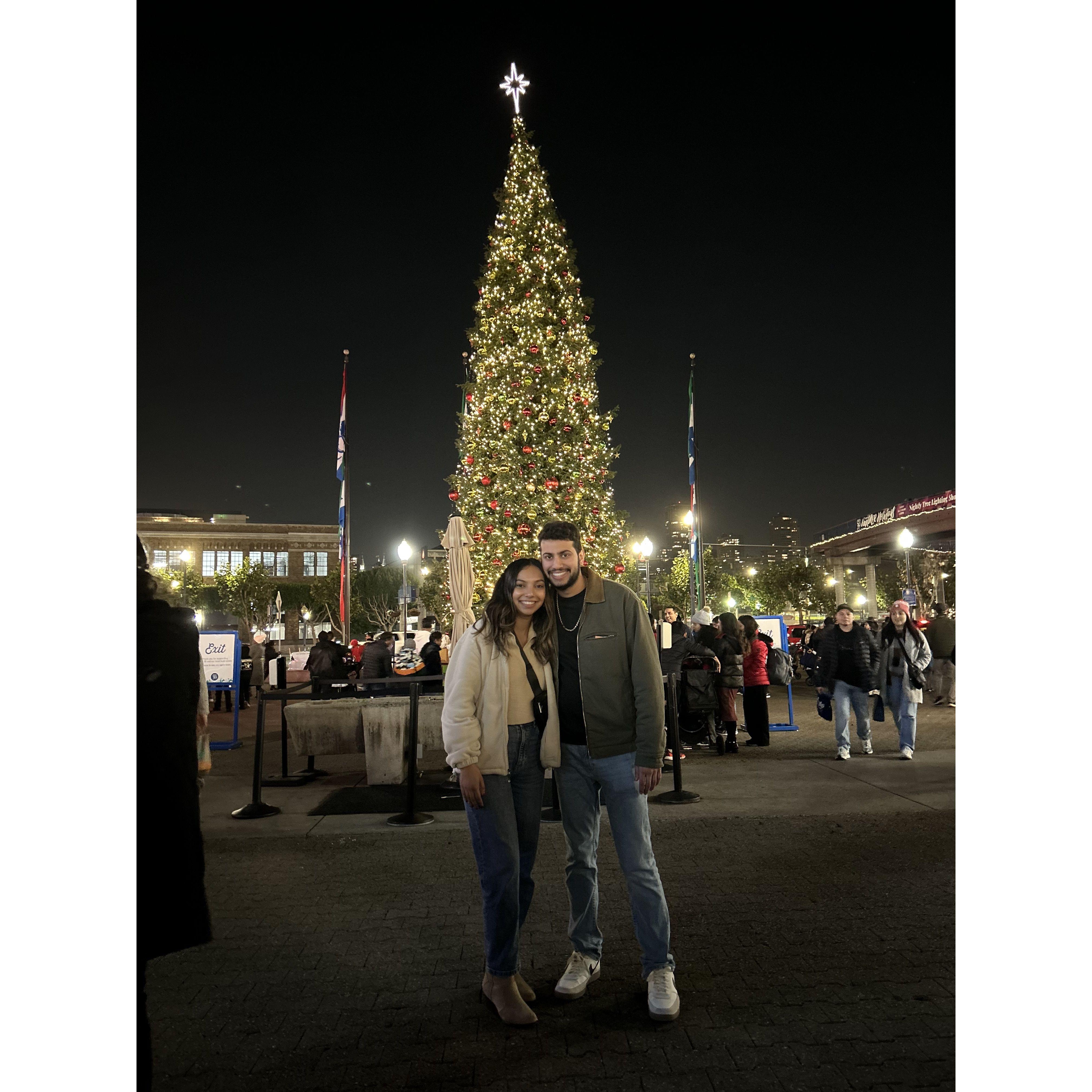 Our first time celebrating the holidays in SF together