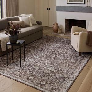 Amber Lewis x Loloi Machine Washable Josie Earth / Natural Area Rug 3'6" / 5'6"