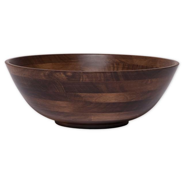 Lipper Walnut 14-Inch Salad Bowl
