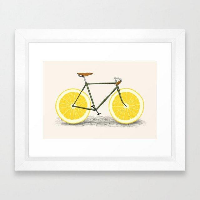 Playrom: Zest Framed Art Print, Vector White Frame, 10x12