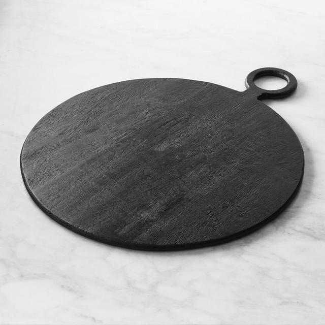 Black Wood Round Cheese Board, 28"