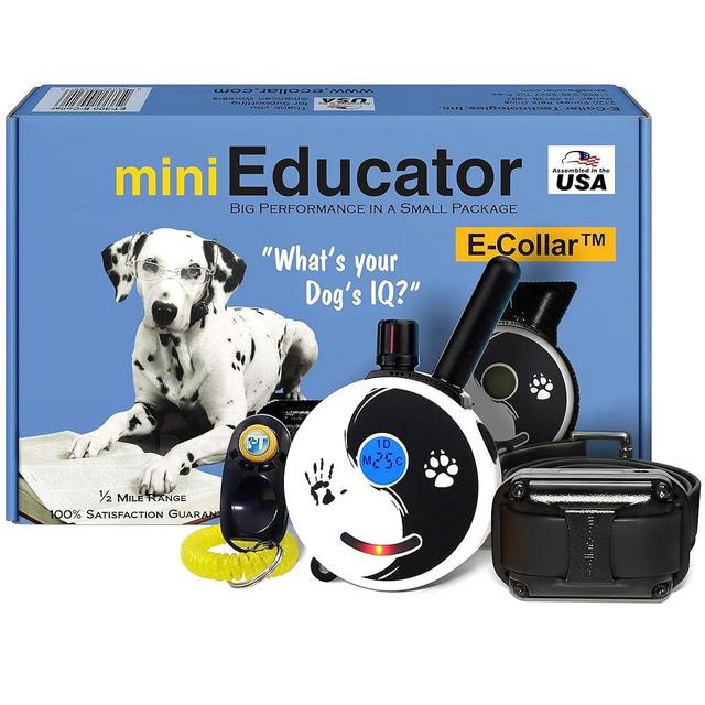 Educator Mini ET-300 Zen - 1/2 Mile Ecollar Dog Training Collar with Remote - Small, Medium, Large Dogs - Static, Vibration & Tone Electric Training Collar for Dogs by E-Collar Technologies