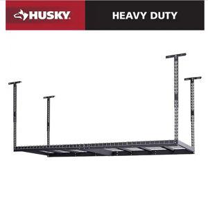 Adjustable Height Metal Heavy-Duty Overhead Garage Storage Rack