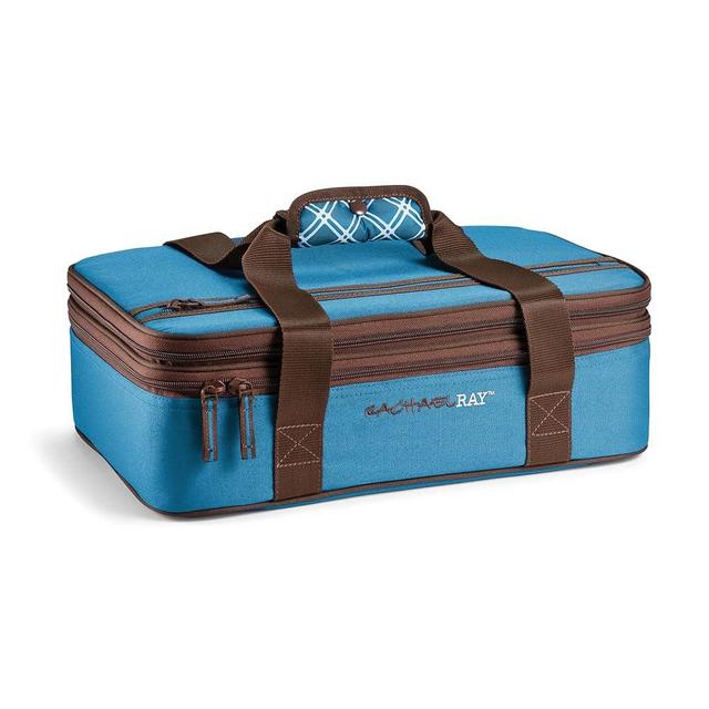Rachael Ray Expandable Insulated Casserole Carrier for Hot or Cold Food, Thermal Lasagna Lugger Tote for Potluck, Parties, Picnic, and Cookouts, Fits 9" x 13" Baking Dish