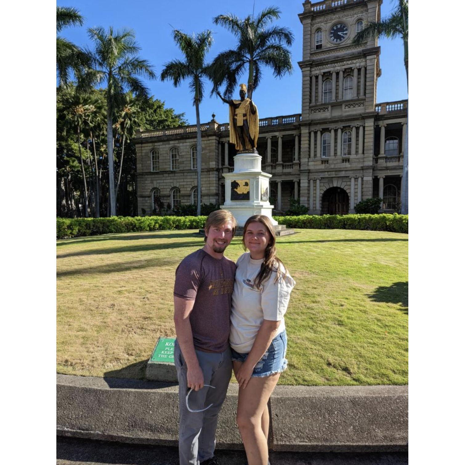 We got to visit a Hawaiian castle!