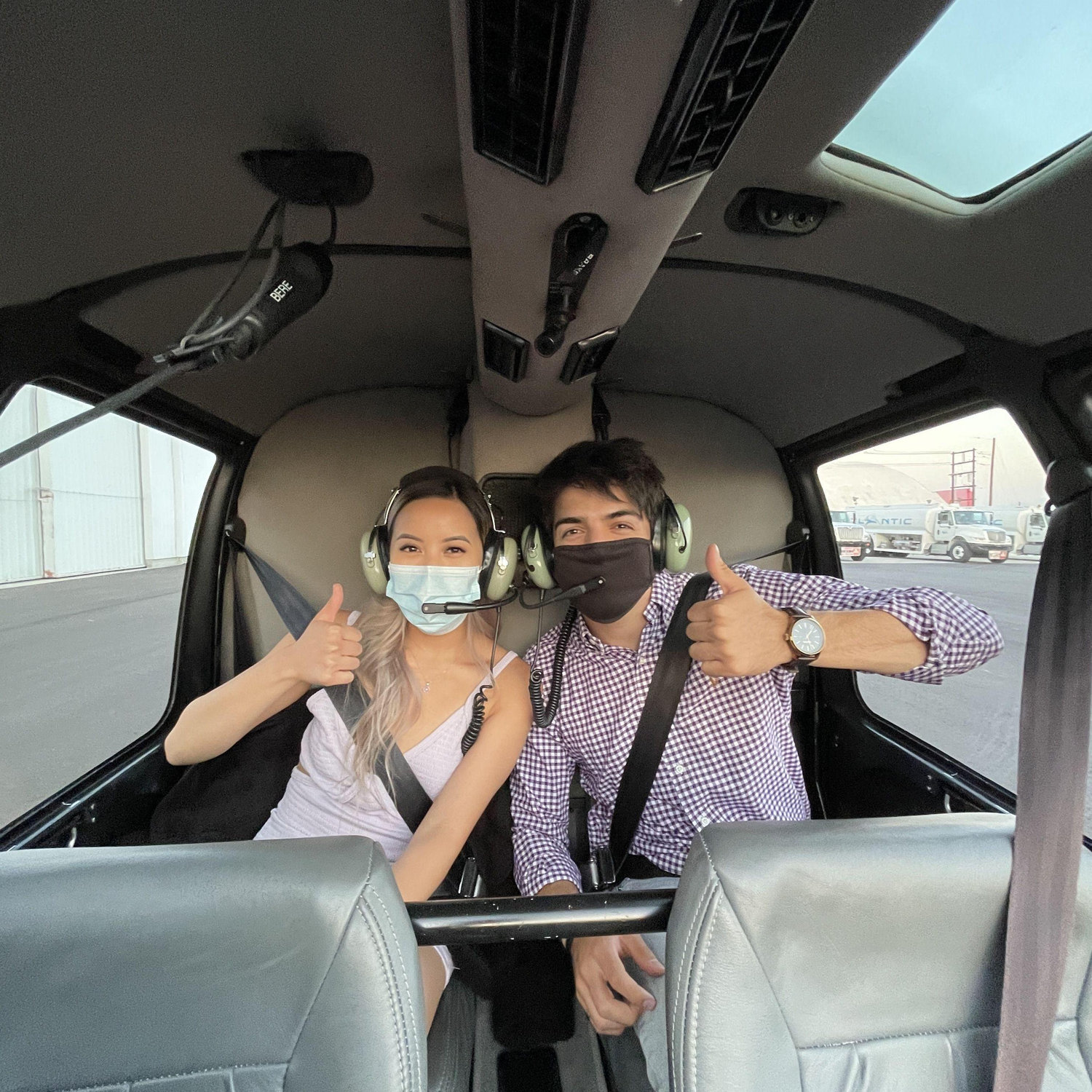 May 1, 2021 - Nathen took Michelle on a helicopter ride over Los Angeles!