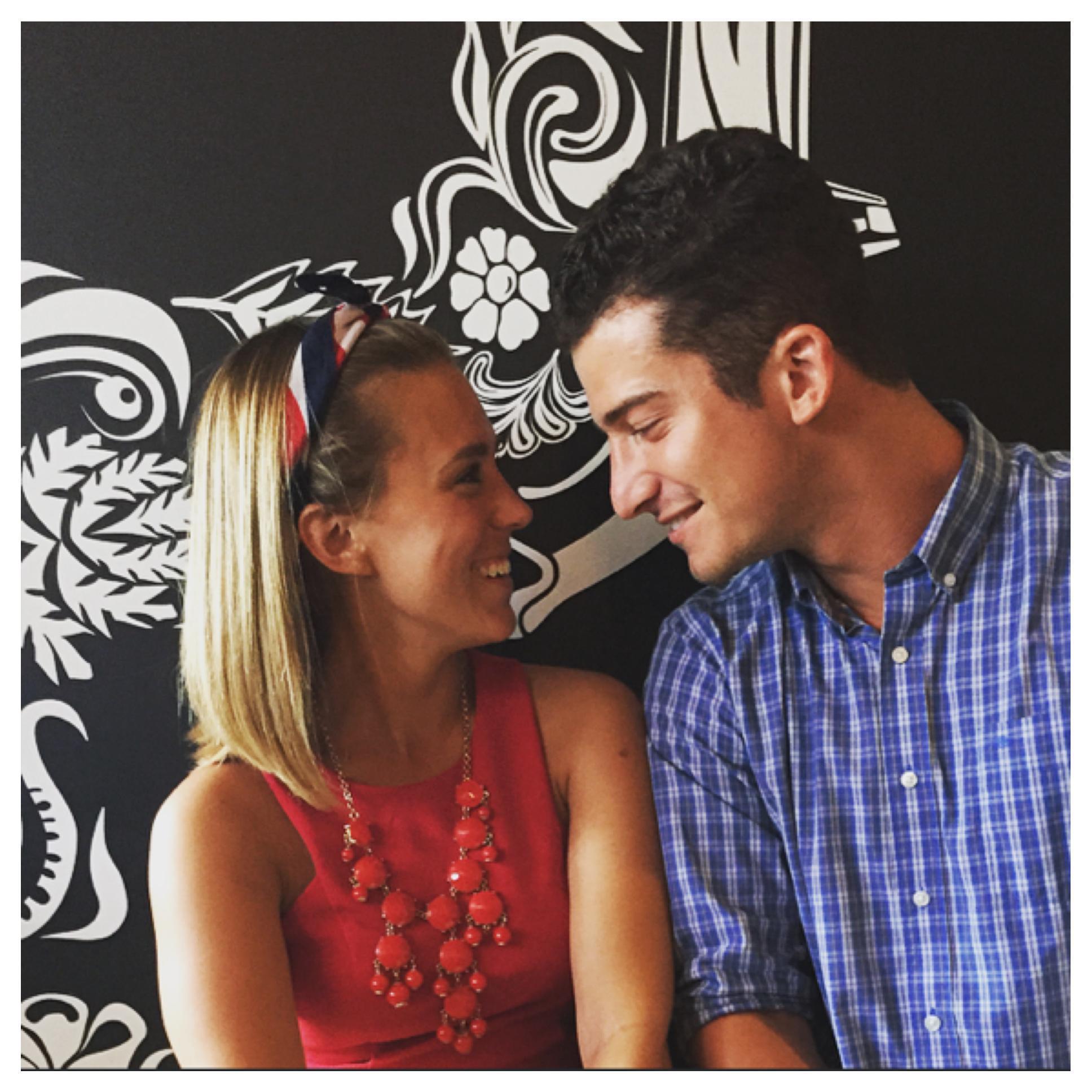 One of the first pictures taken of the couple snapped by one of their friends in Arizona.