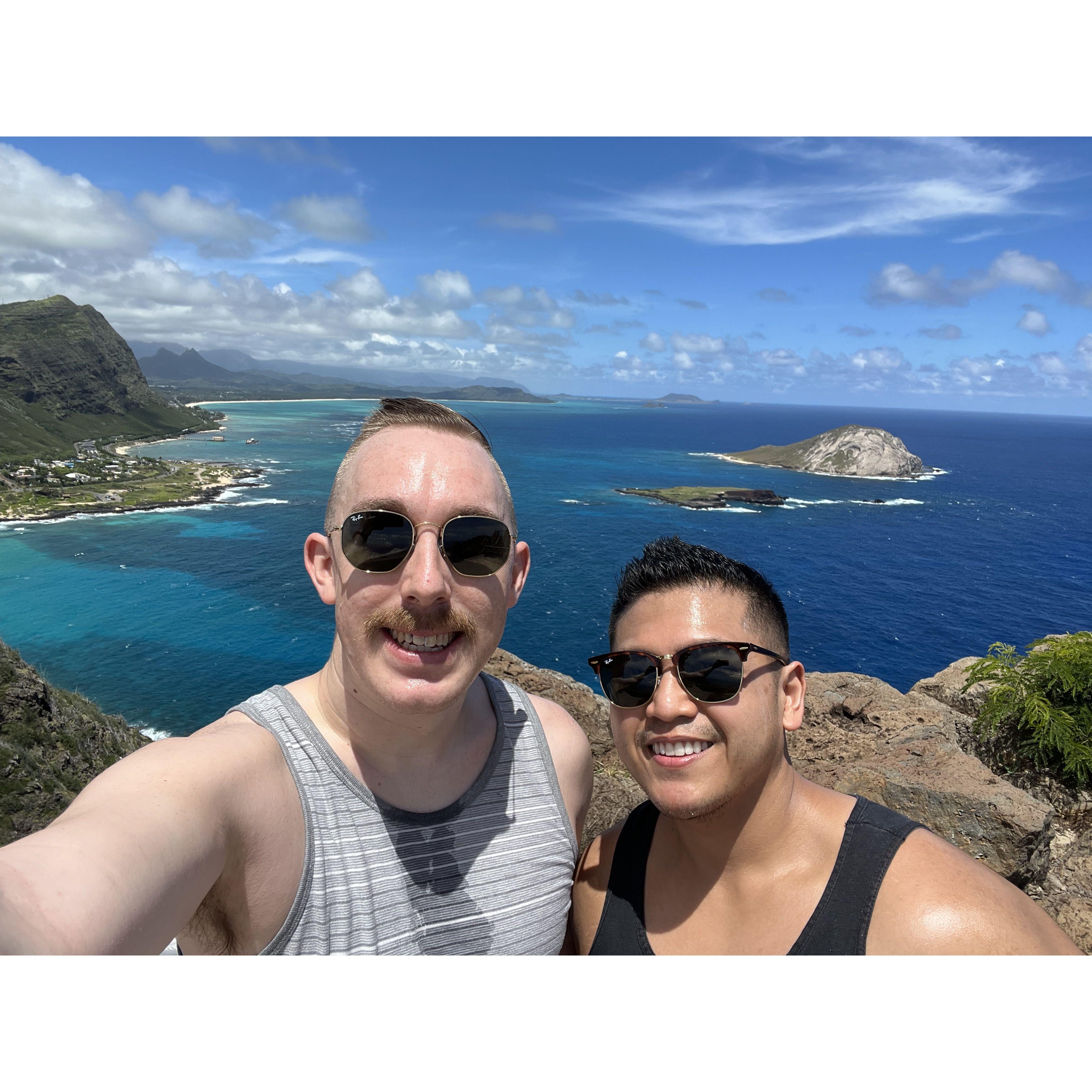 A hike with "plenty of shade" - there was not