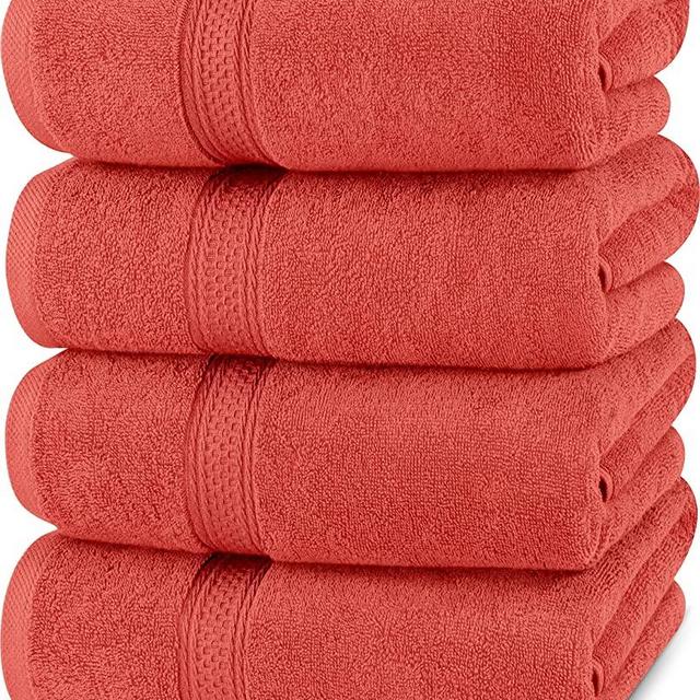 Utopia Towels Luxury Bath Towels, 4 Pack, 27x54, Hotel and Spa