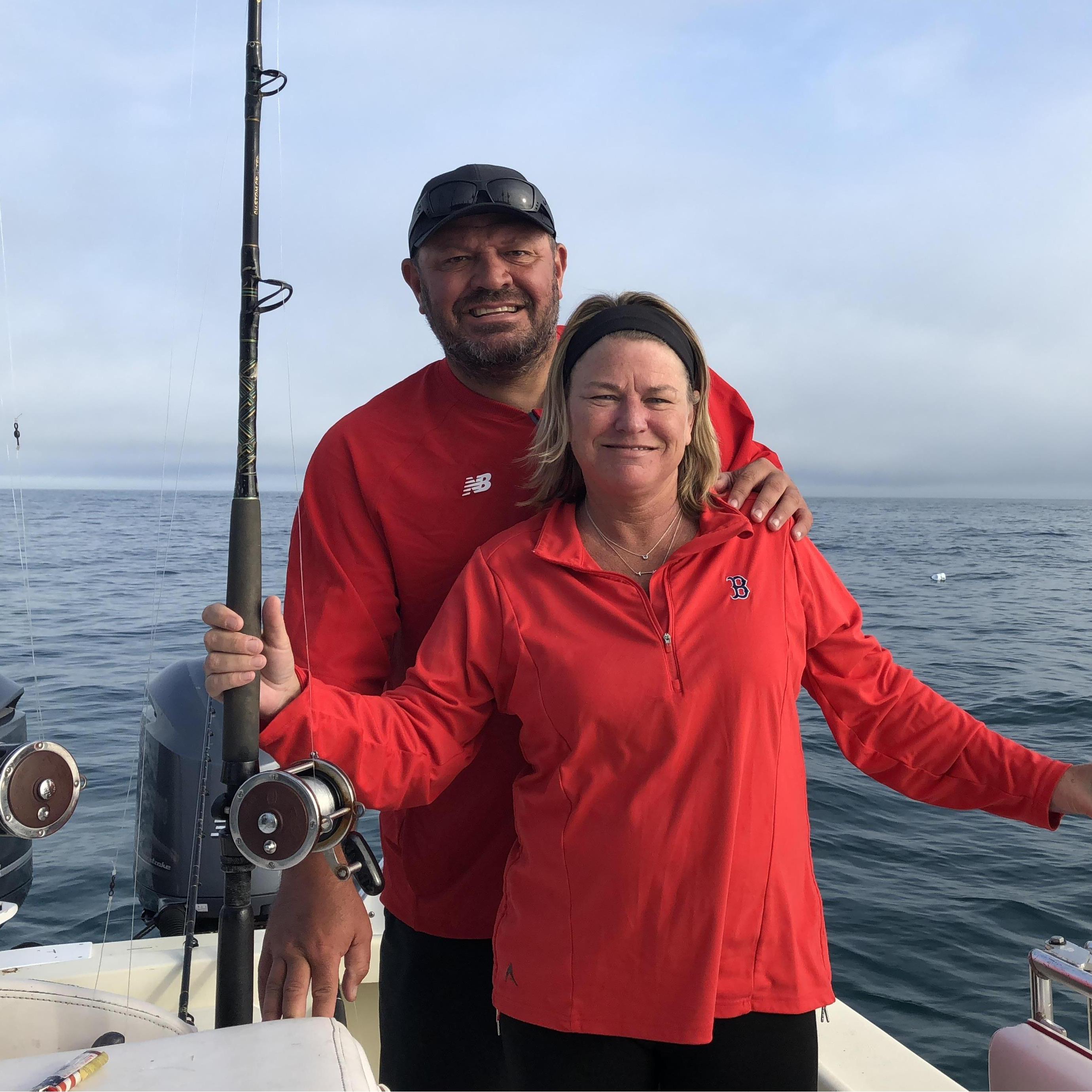 Deep sea fishing out of Cortez Florida with aunt Patsy and uncle Steve.