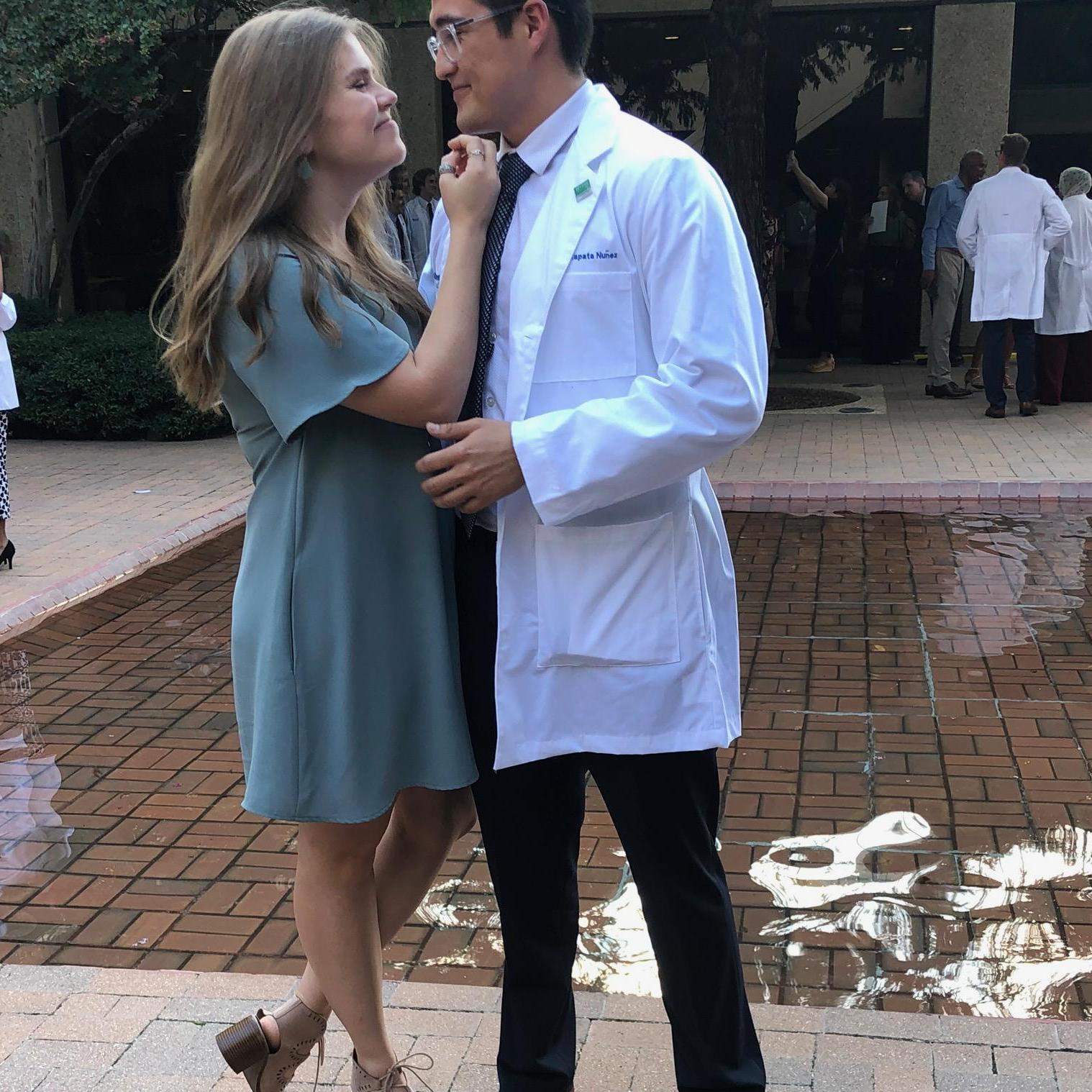 Estebans whitecoat ceremony in 2019.