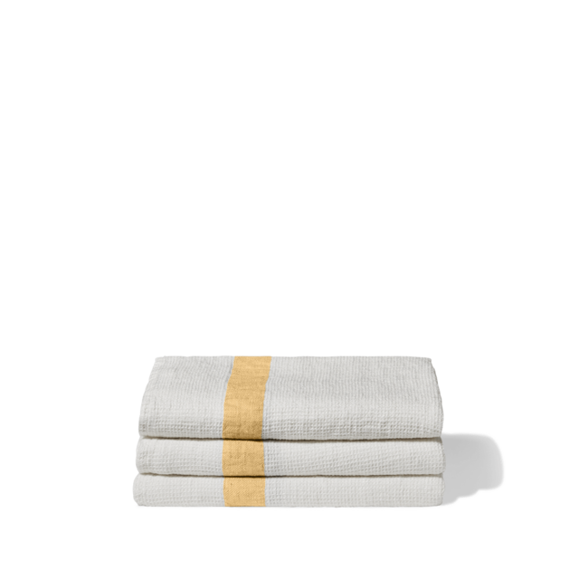 Linen Bath Towel - Bande Jaune Midi, Merci
