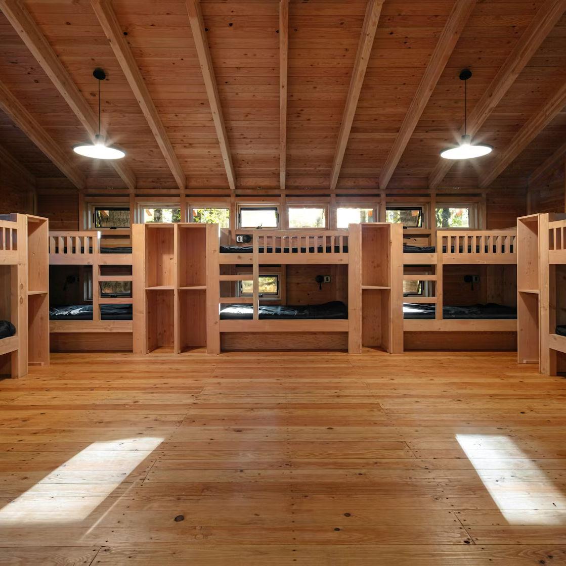 Inside of a Sherwood cabin
