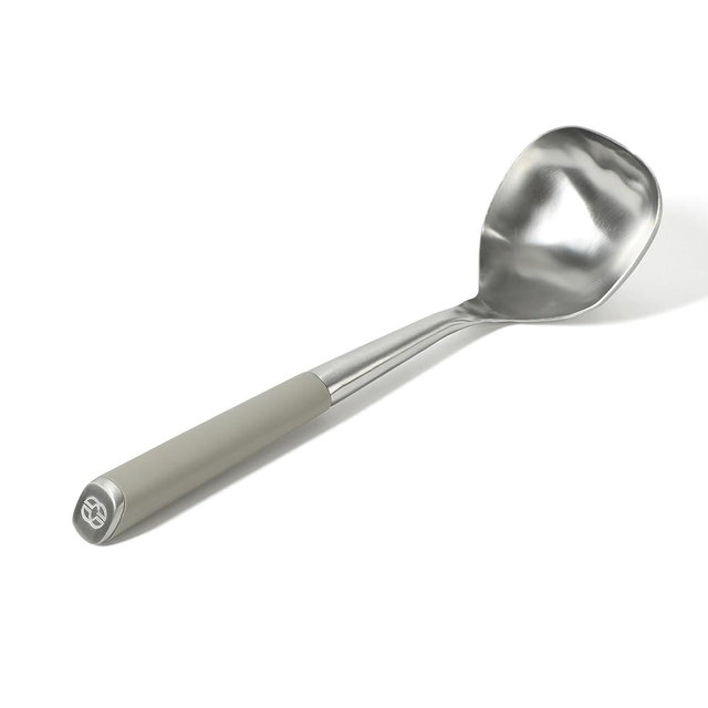 Calphalon Edge Stainless Steel Ladle w/Thermoplatic Rubber- Taupe