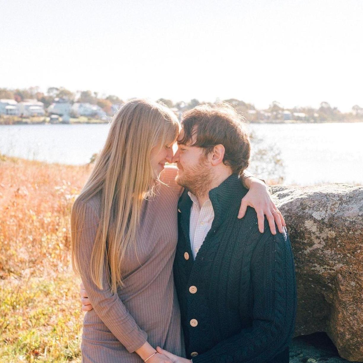 The fall photoshoot that they decided to do last year to commemorate their first wedding date, because why not?!