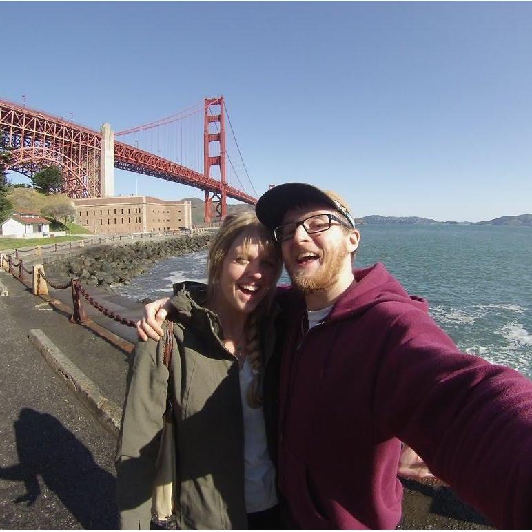 In San Francisco at the beginning of our California road trip in 2013