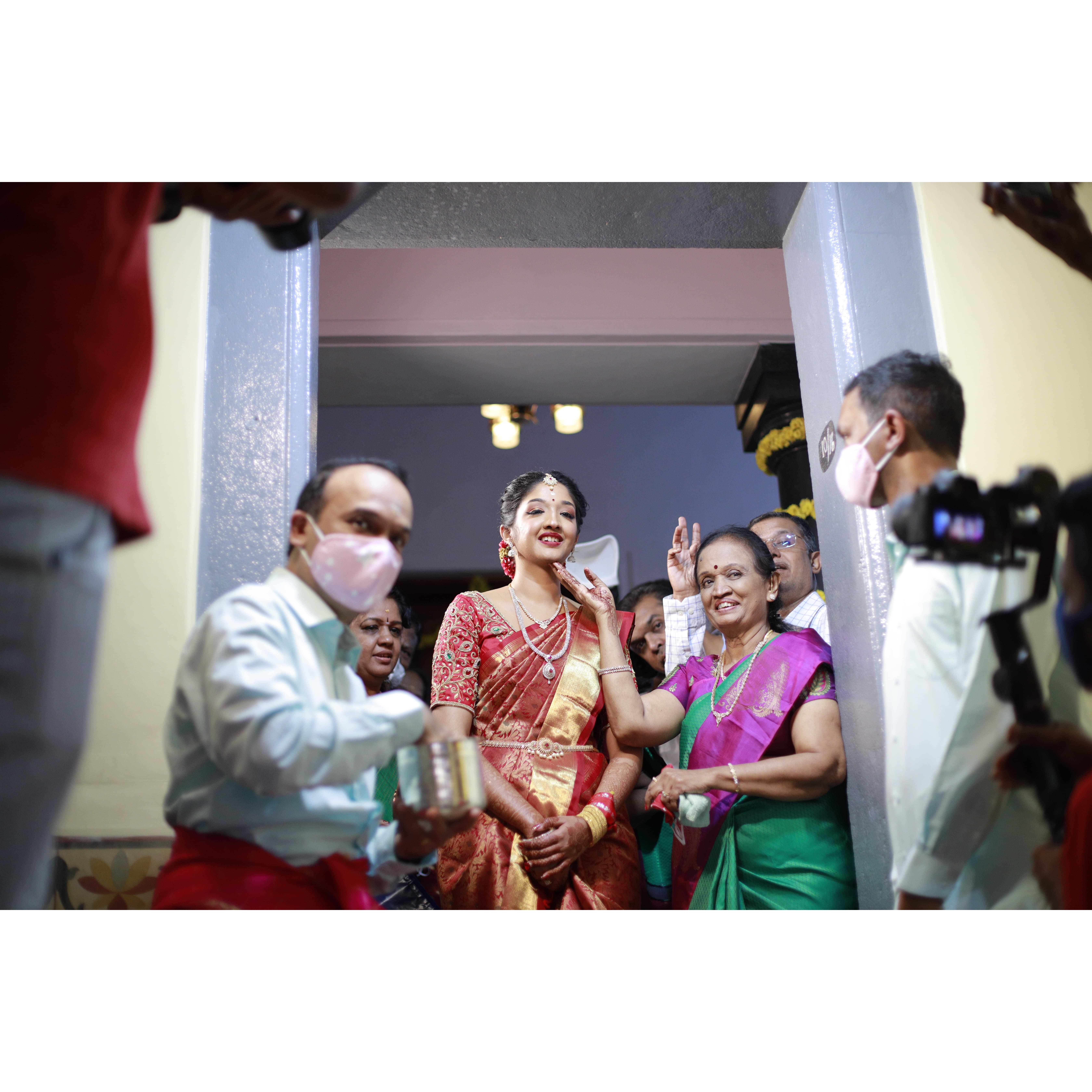 Showing off the Bride