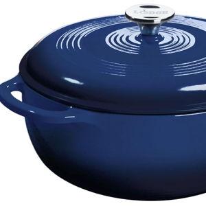 Lodge Essential Enamel Cast Iron Dutch Oven - 6 Quarts - Indigo