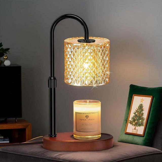 Candle Warmer Lamp, Candle Warmer Lamp with Timer Dimmer Height Adjustable, Candle Warmer with 2 Bulbs Electric Candle Lamp Warmer Gifts for Women Mother on Chrismas Mothers Day Birthday