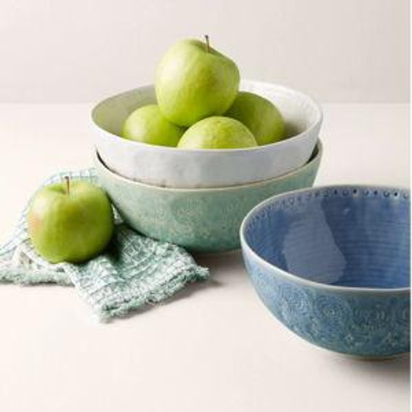 Old Havana Salad Bowl Wedgewood Blue