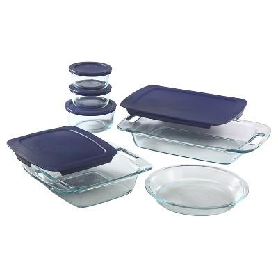 Pyrex 11pc Glass Easy Grab Bake N Store Set