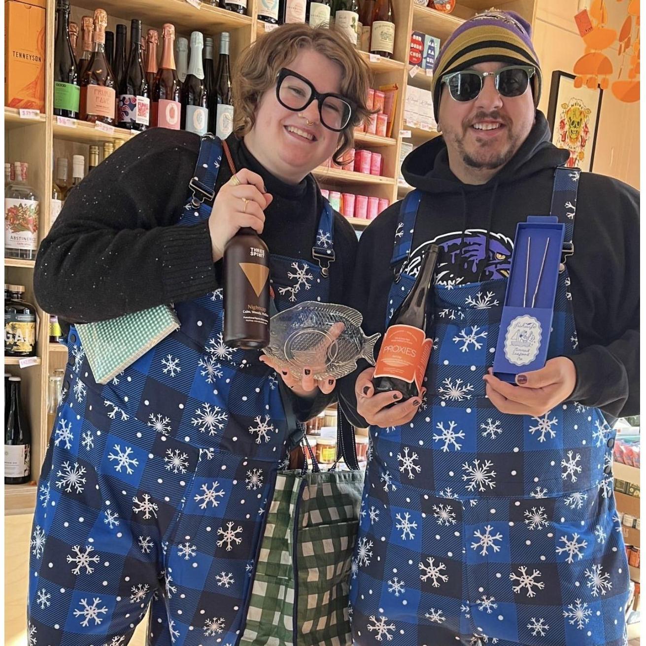 Matching Snow-veralls in our favorite store, Modern World.