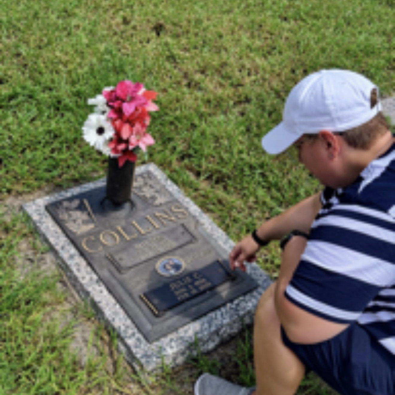 Some love doesn't end at "I do."💙She spent a quiet moment with my parents, talking to them and caring for their resting place. Mom & Dad, I hope you know she loves you too. Forever, always with us🕊️
