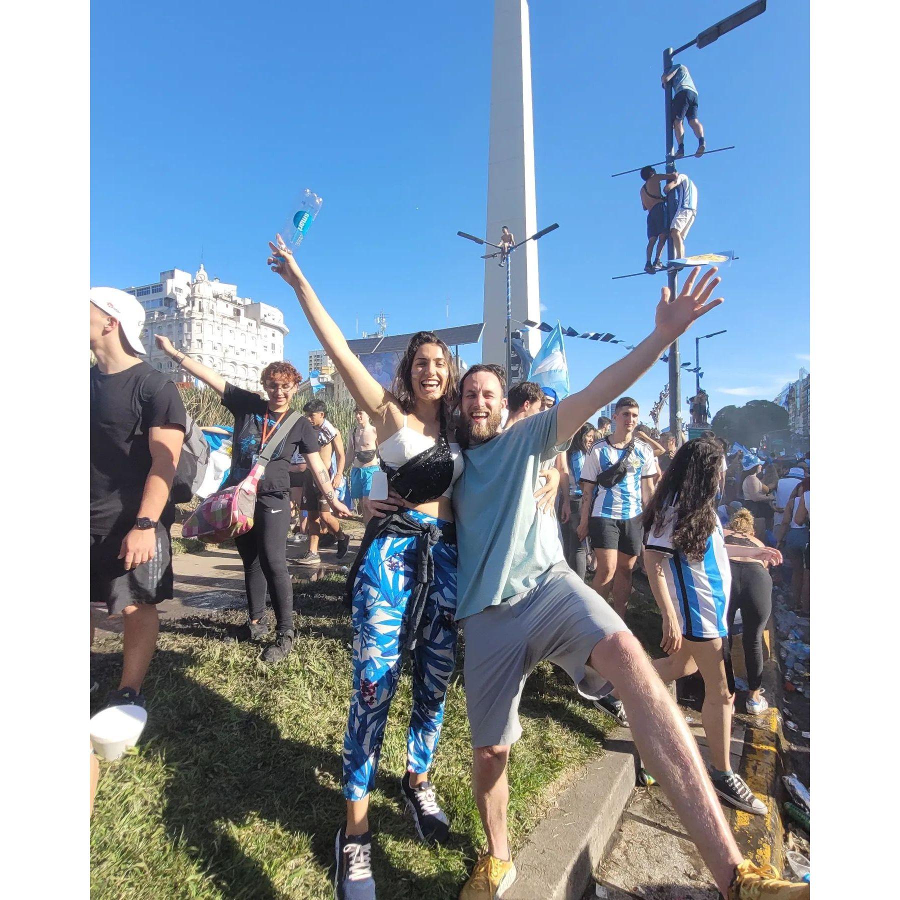 We celebrated the World Cup with the Argentines