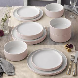 ColorTex 12-Piece Dinnerware Set, Service for 4