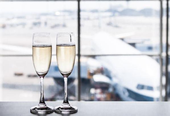 Drinks at the airport!
