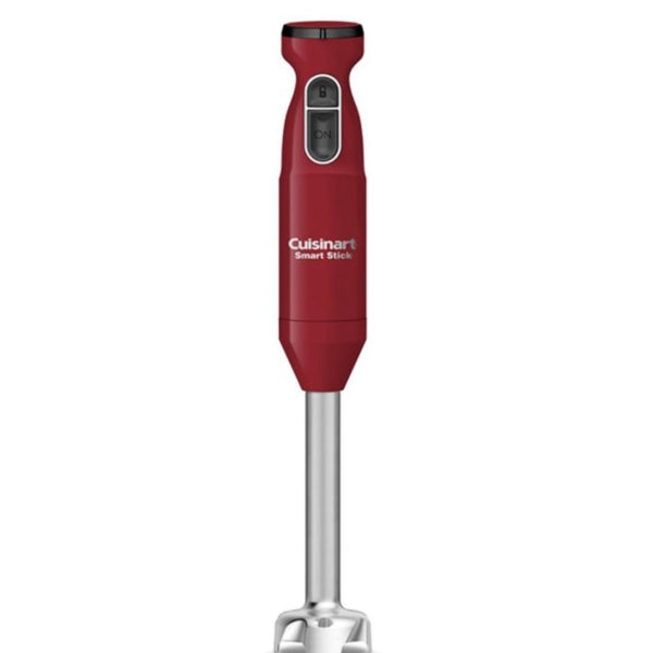 Cuisinart Hand Blender, Smart Stick 2-Speed Hand Blender- Powerful & Easy to Use Stick Immersion Blender-for-Shakes, Smoothies, Puree, Baby Food, Soups & Sauces, Red, CSB-175RP1