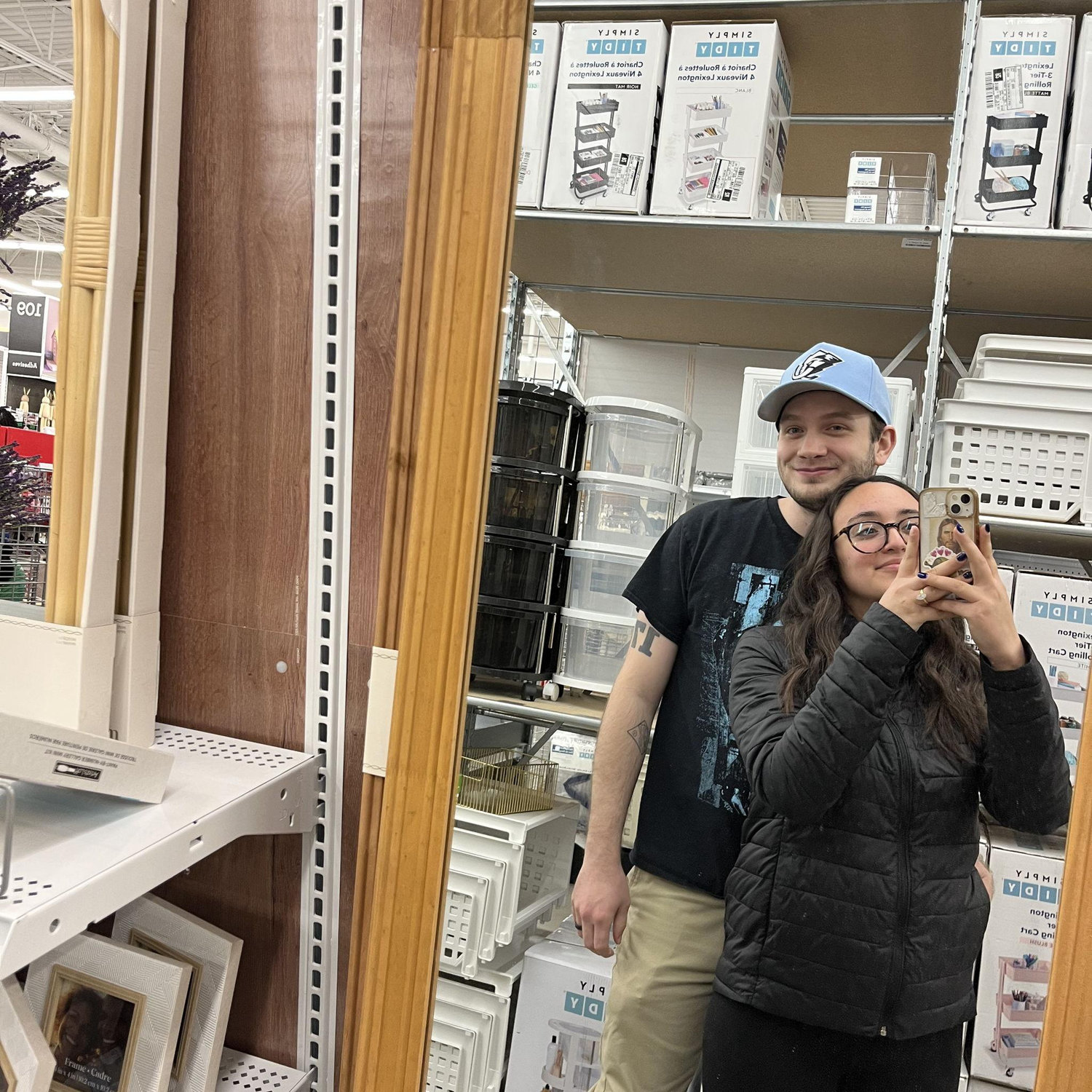 Date night browsing before dinner