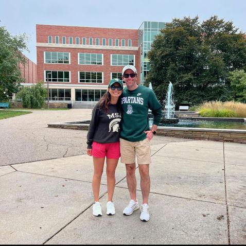 The Michigan State University library, where we first met!