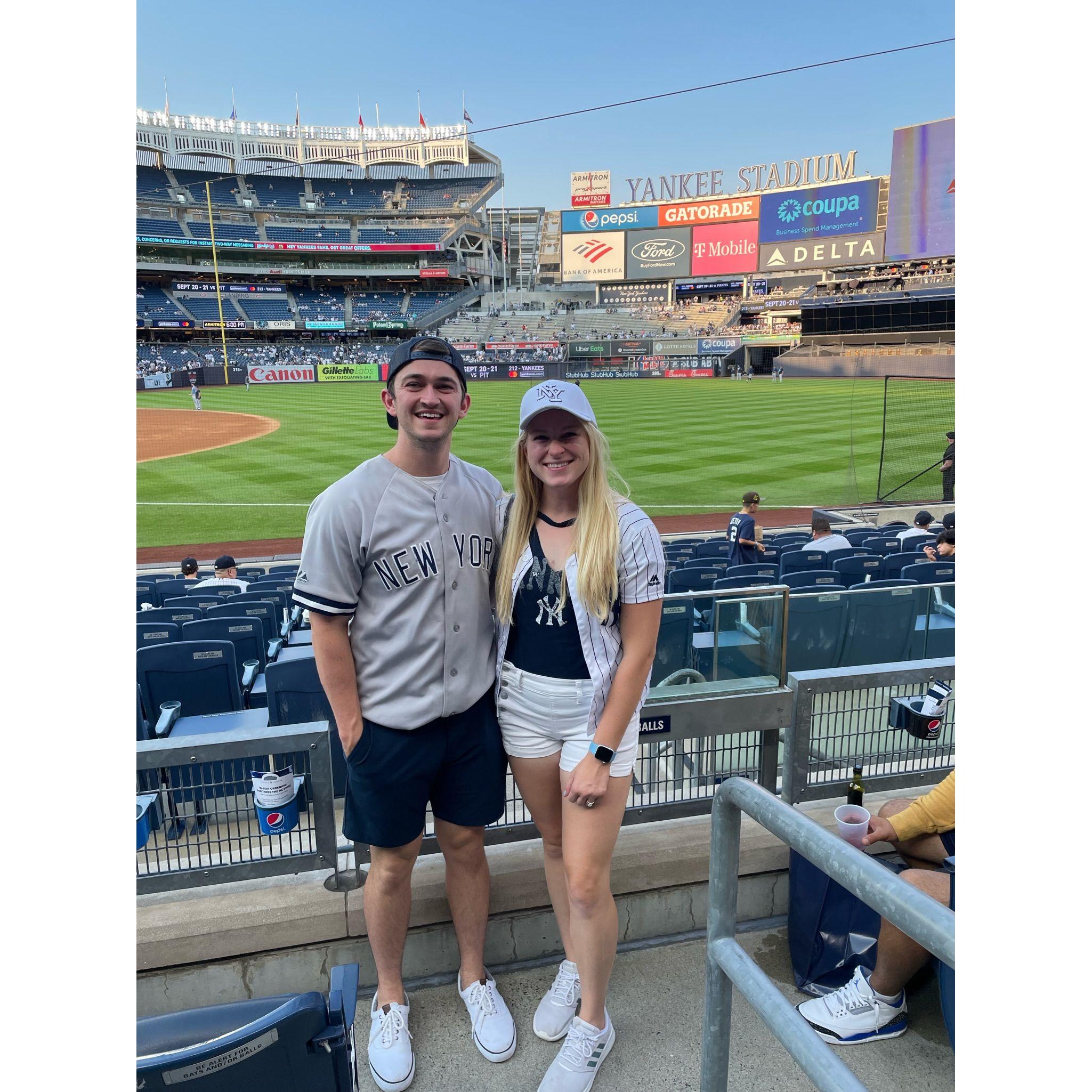 Mike's 29th birthday with the Yankees!