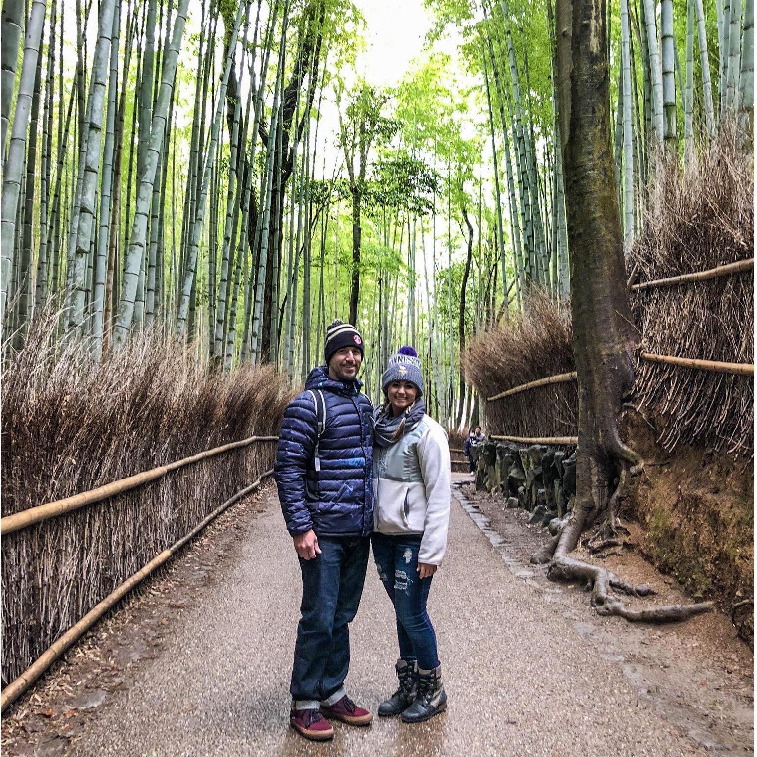 Trip to the Bamboo Forest in Japan.