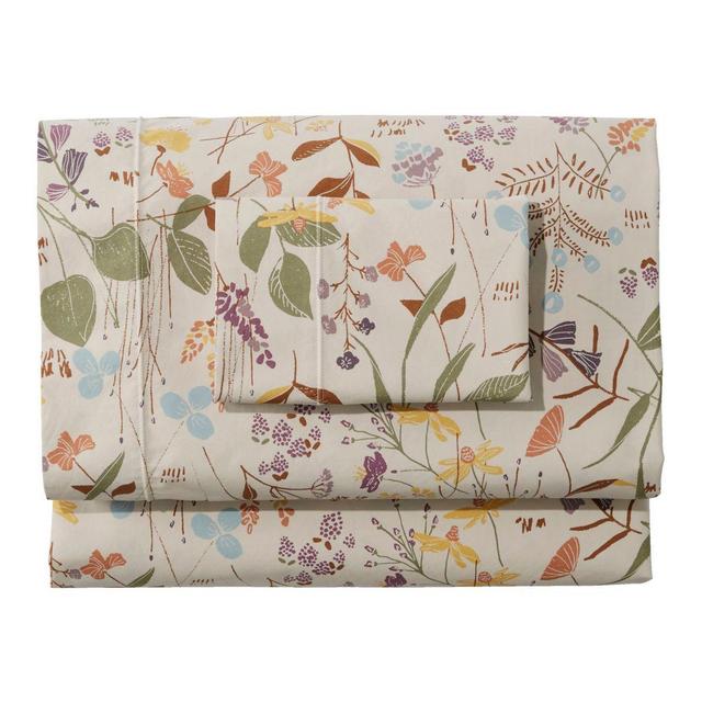 Birch Floral Percale Sheets